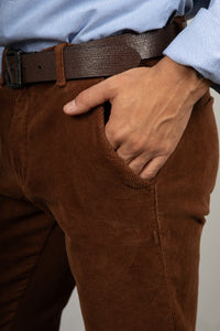Pantalone velluto SQUAD2 - TERRACOTTA 2  REE
