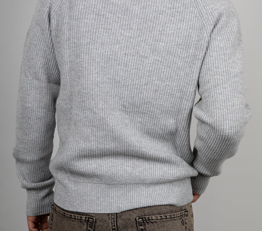 Maglione scollo V GIANNI LUPO - GREY GL35229