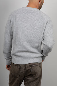 Maglione scollo V GIANNI LUPO - GREY GL35229