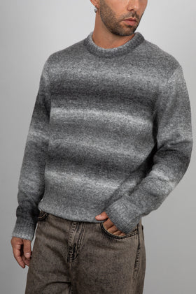 Maglione melange rigato INDICODE - GRIGIO 35-880