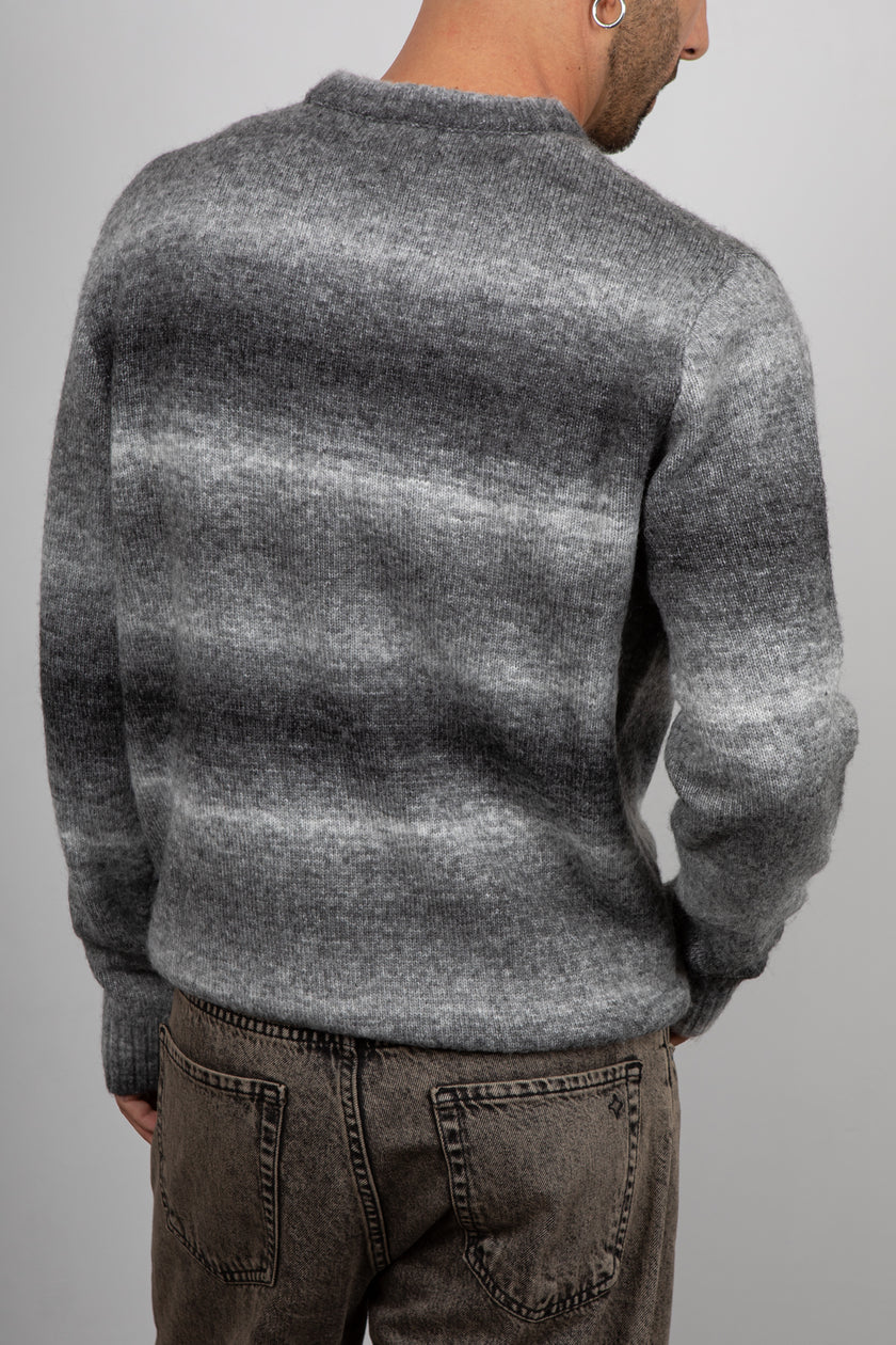 Maglione melange rigato INDICODE - GRIGIO 35-880