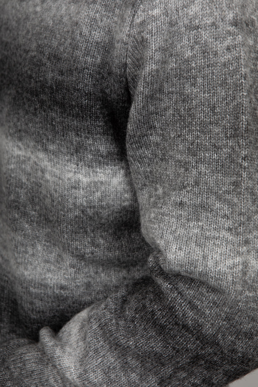 Maglione melange rigato INDICODE - GRIGIO 35-880