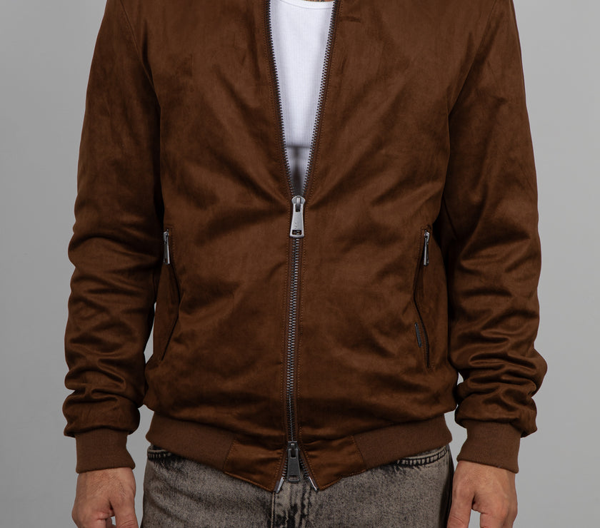Bomber in suede GIANNI LUPO - TABACCO GL9715-F25