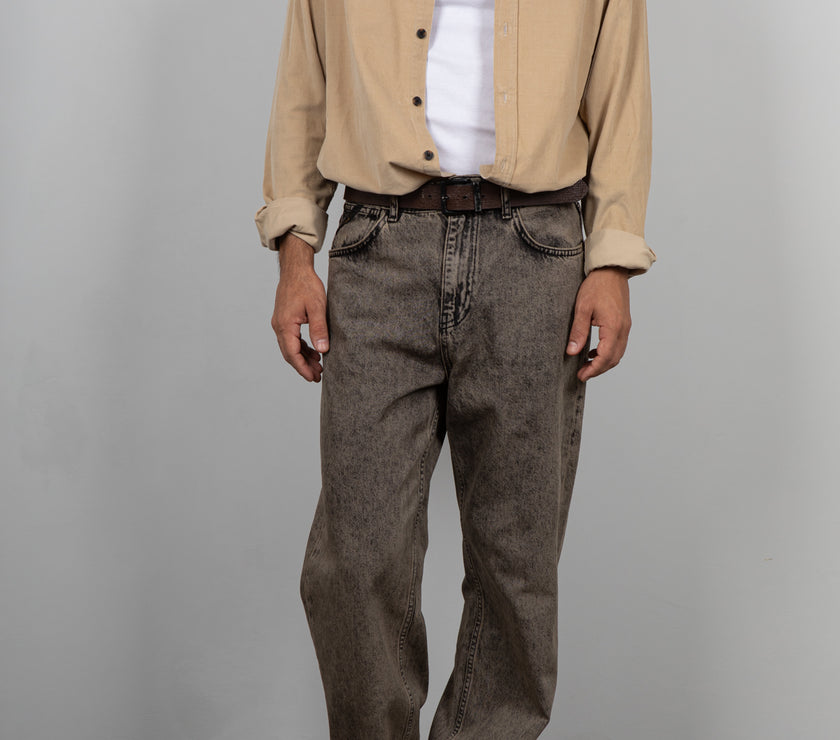 Camicia Button down in velluto INDICODE - MIELE 25-188