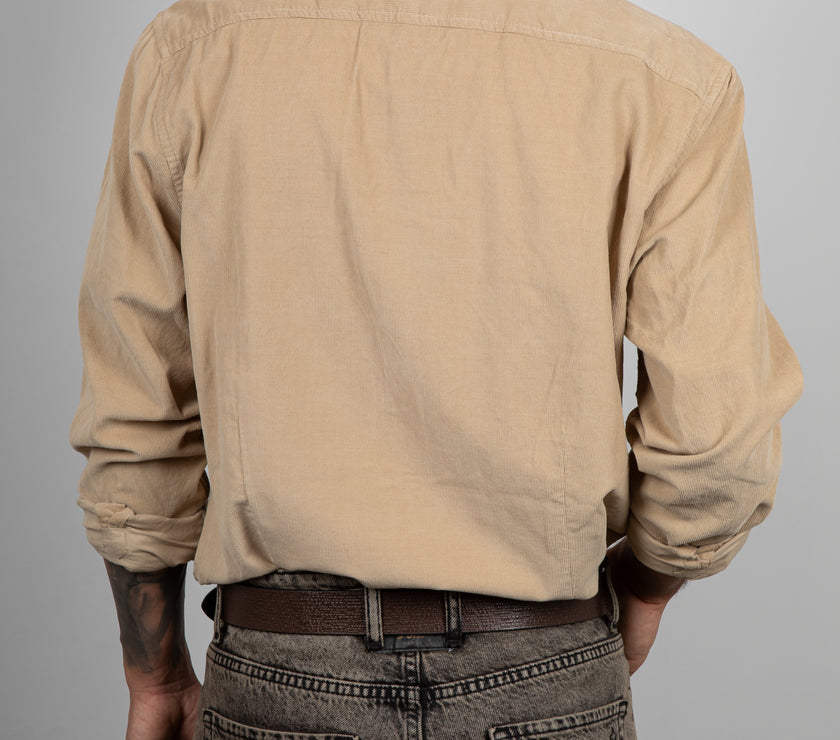 Camicia Button down in velluto INDICODE - MIELE 25-188