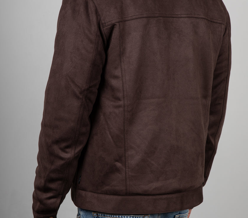 Giubbotto sherpa in suede INDICODE - Marrone 15-977