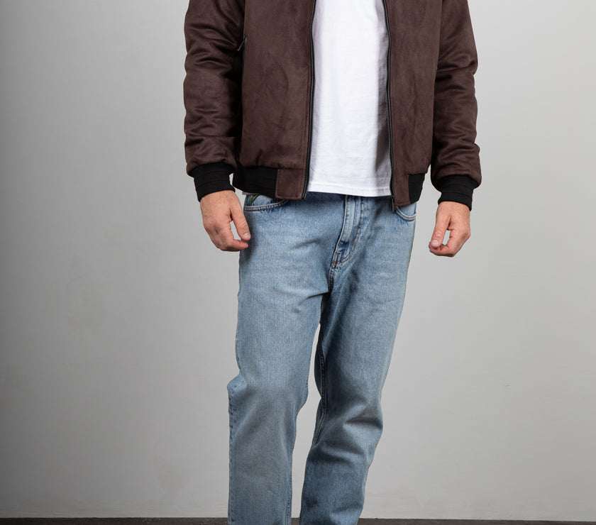 Bomber in suede INDICODE - MARRONE 15-969