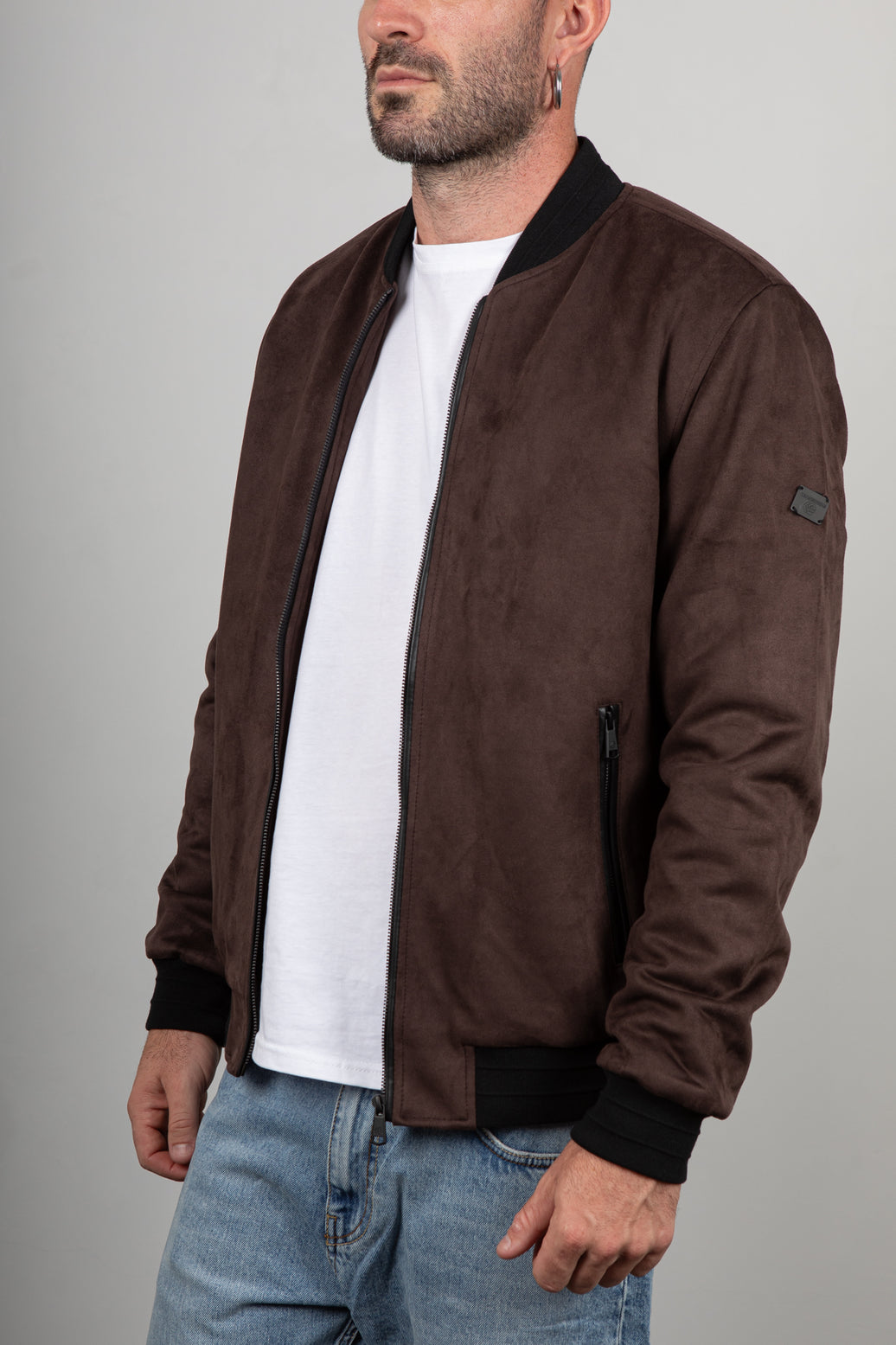Bomber in suede INDICODE - MARRONE 15-969