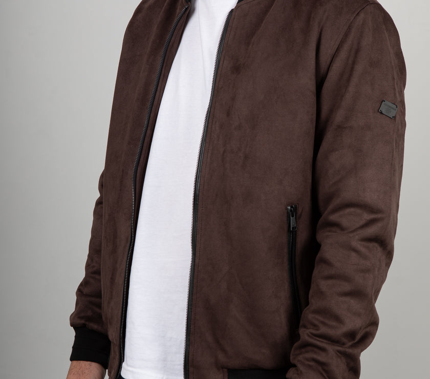 Bomber in suede INDICODE - MARRONE 15-969