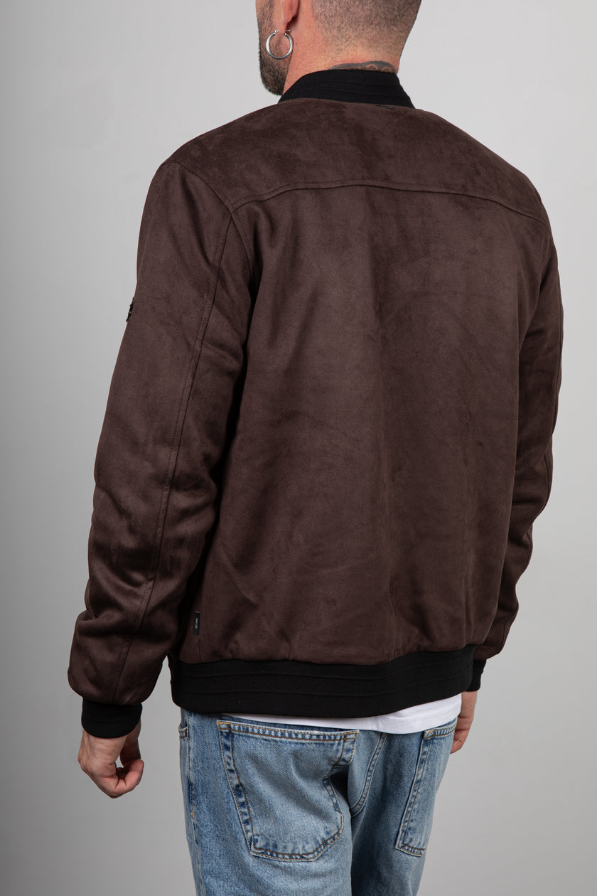Bomber in suede INDICODE - MARRONE 15-969
