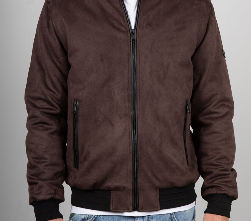 Bomber in suede INDICODE - MARRONE 15-969
