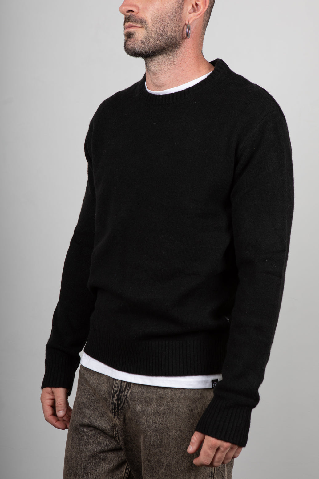 Maglione rasato INDICODE - NERO 35-913