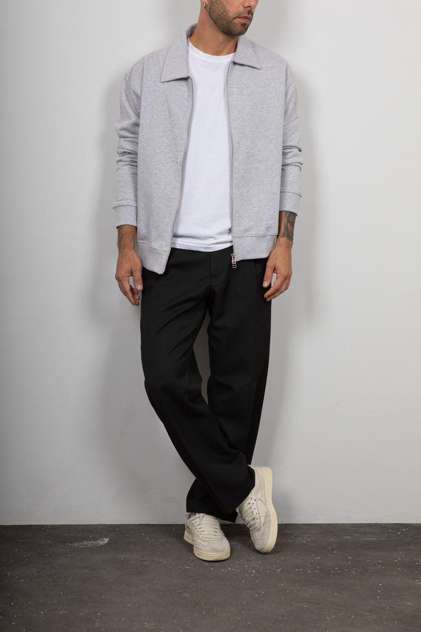 Pantalone palazzo WOODBIRD - NERO 2336-306