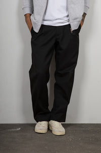 Pantalone palazzo WOODBIRD - NERO 2336-306