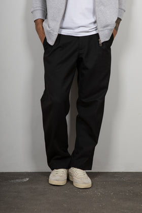 Pantalone palazzo WOODBIRD - NERO 2336-206