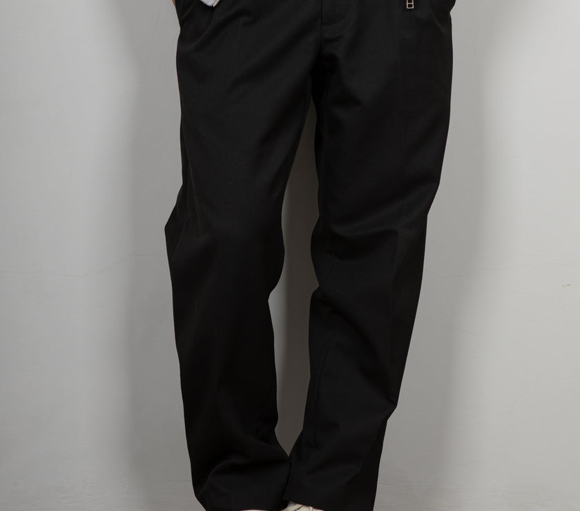 Pantalone palazzo WOODBIRD - NERO 2336-306