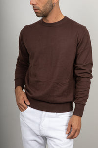 Maglioncino in cotone lino LANDEK - CAFFE LP251036A