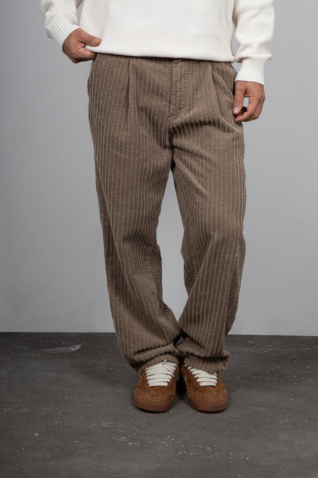 Pantalone palazzo in velluto rocciatore PONT - RVMFAN DELAMARE