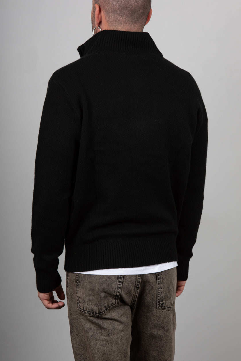 Maglione mezza zip INDICODE - NERO 35-912