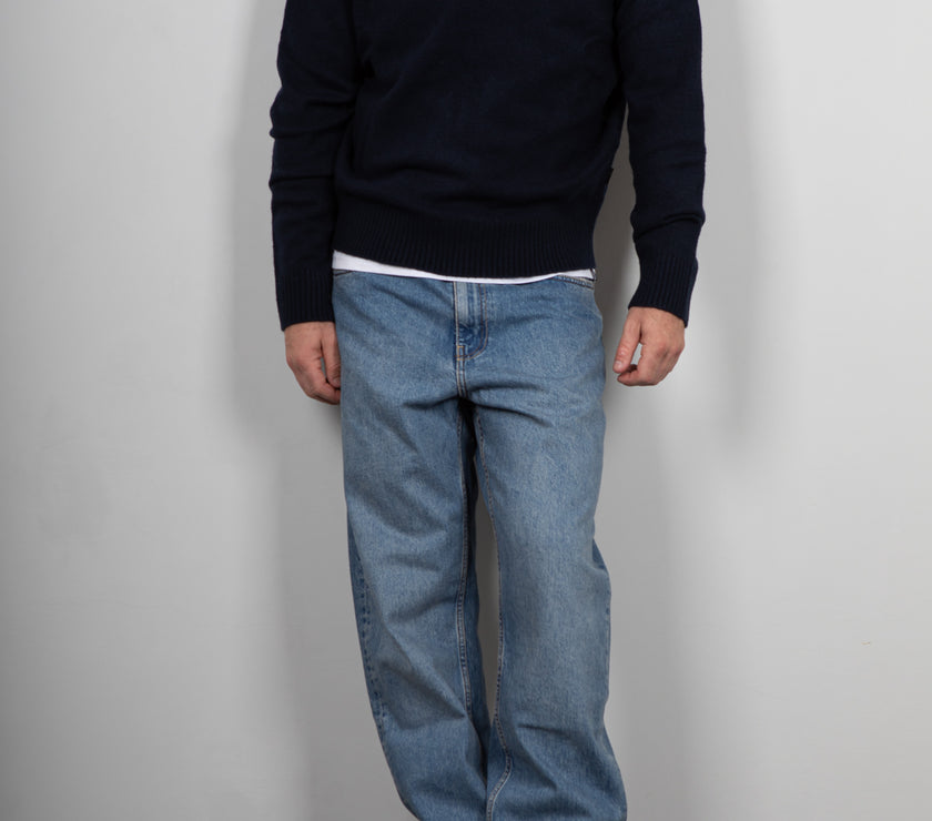Maglione mezza zip INDICODE - NAVY 35-912