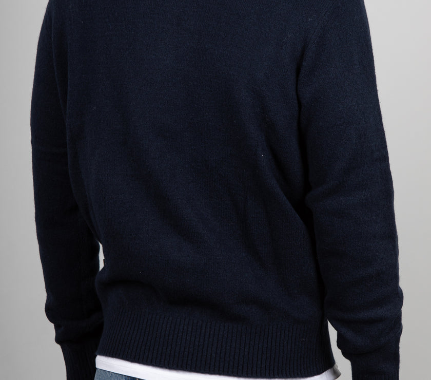 Maglione mezza zip INDICODE - NAVY 35-912