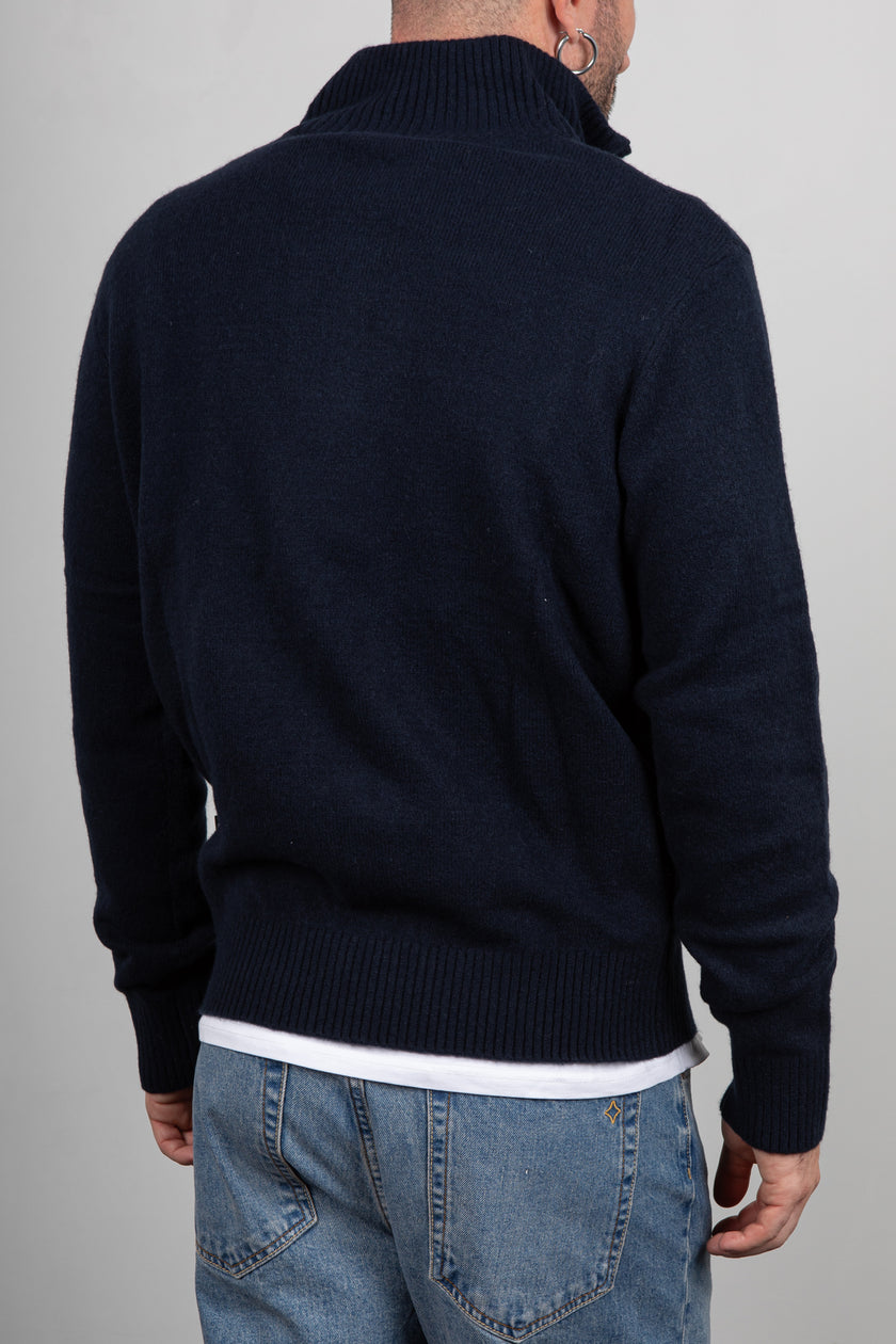 Maglione mezza zip INDICODE - NAVY 35-912