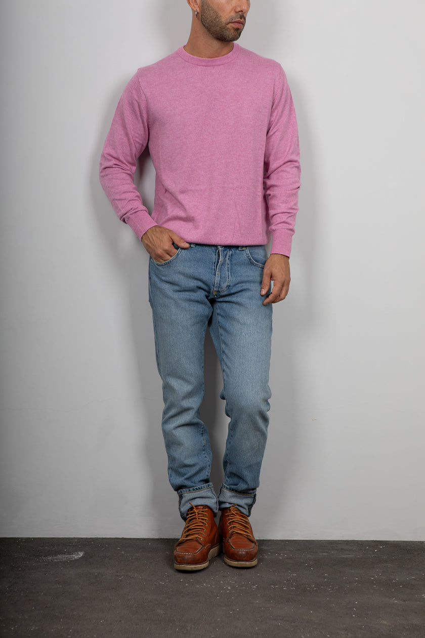 Maglioncino in cotone lino LANDEK - ROSA LP251036A