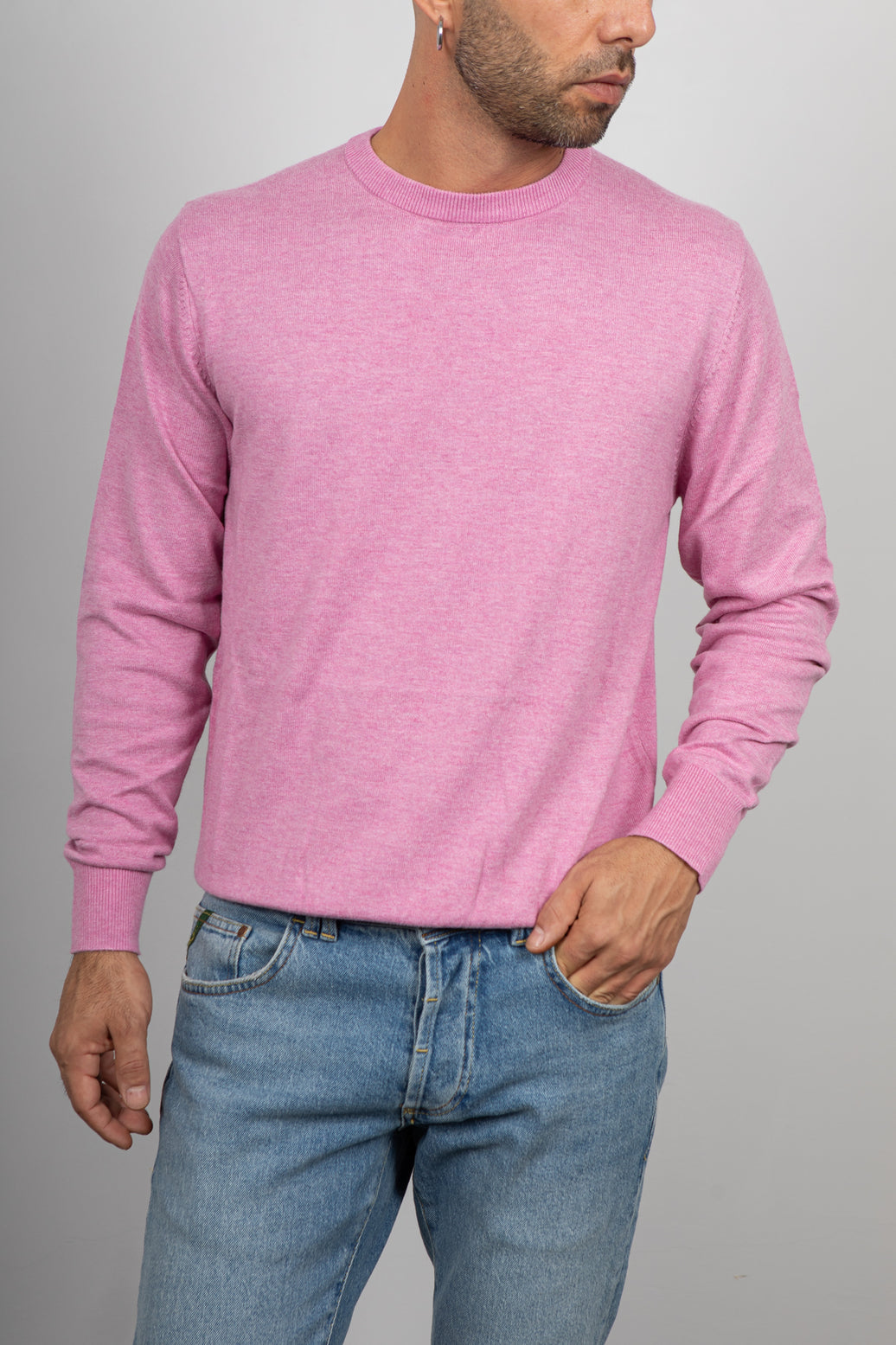 Maglioncino in cotone lino LANDEK - ROSA LP251036A