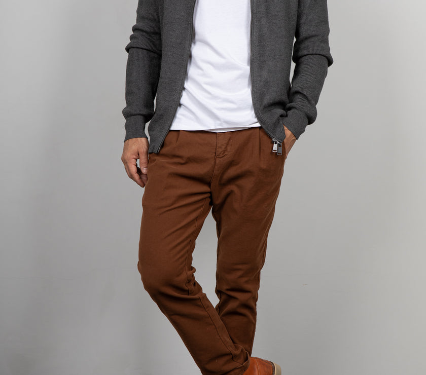 Pantalone chino spina di pesce PONT - SMOTER KOLI