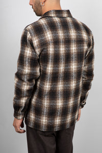 Giacca camicia a quadri ANERKJENDT  - MARRONE 902012