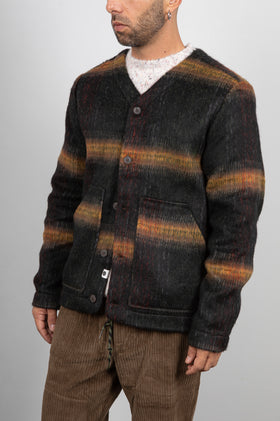 Cardigan in lana agugliata ANERKJENDT - FOREST NIGHT 902083