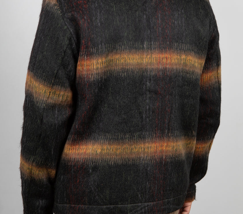Cardigan in lana agugliata ANERKJENDT - FOREST NIGHT 902083