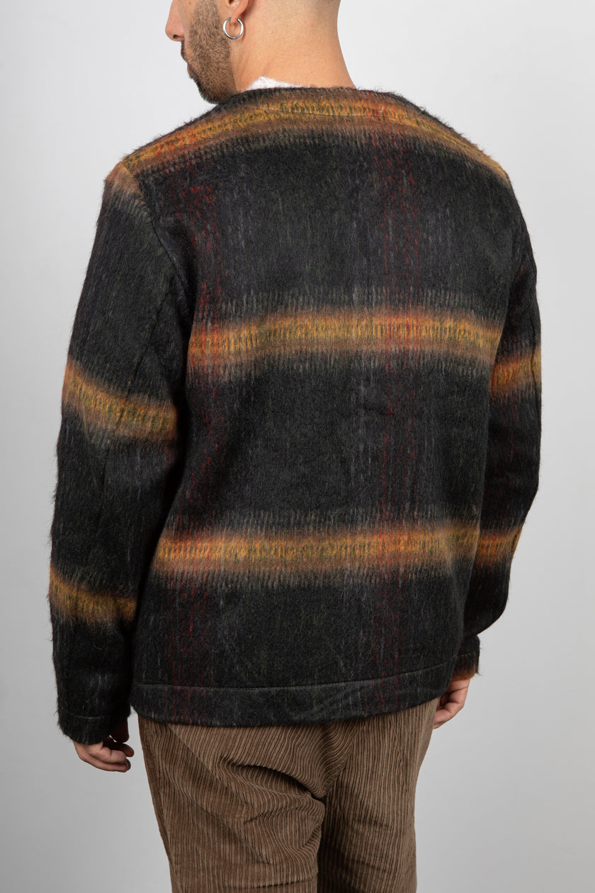 Cardigan in lana agugliata ANERKJENDT - FOREST NIGHT 902083