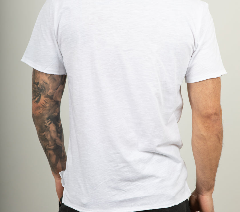 T-shirt serafino GIANNI LUPO - LT19232 BIANCA