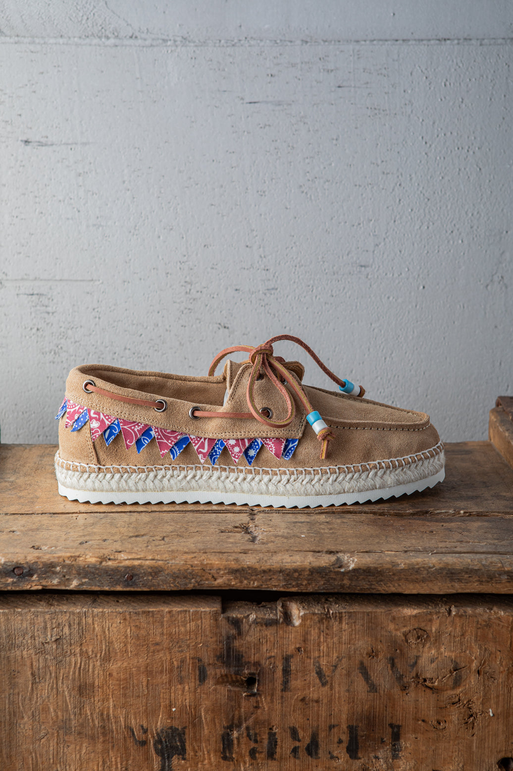 Lagoa Nautico Bandane Suede-Arena