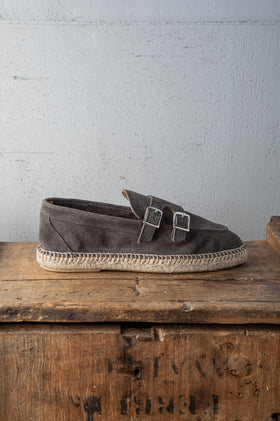 Lagoa Loafer Doppia Fibbia Suede - Lavagna