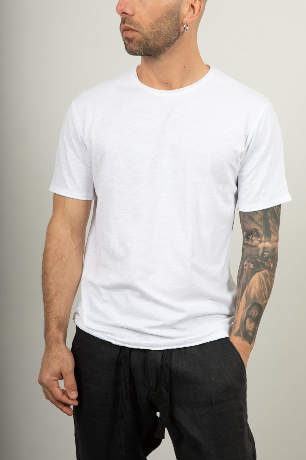 WHITE TELAMIRA T-SHIRT-TS238 