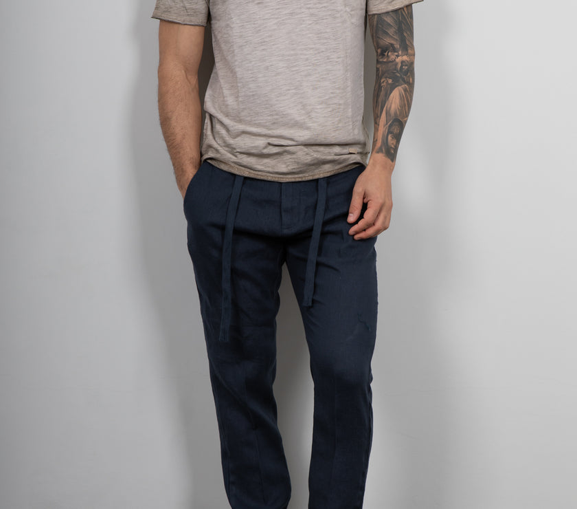 T-shirt serafino GIANNI LUPO - LT19232 CAMEL