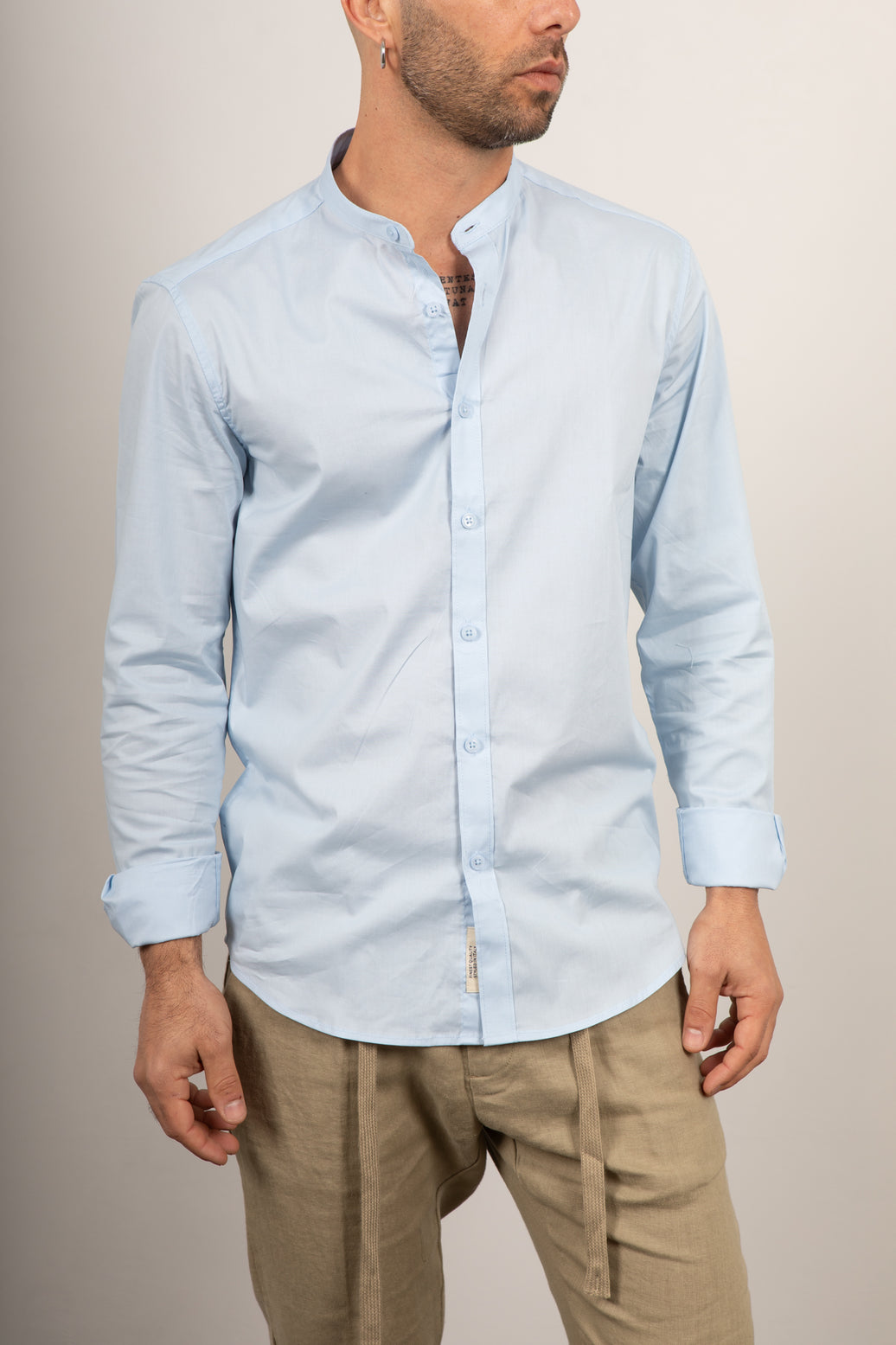 Camicia GIANNI LUPO-GL071DA CELESTE