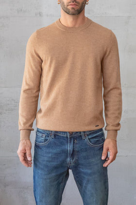 Maglione cashmere GIANNI LUPO - CAMMELLO GL383S