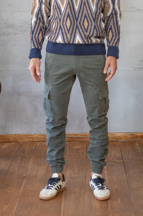 Pantalone cargo SQUAD2 - MILITARE ARGENTATI