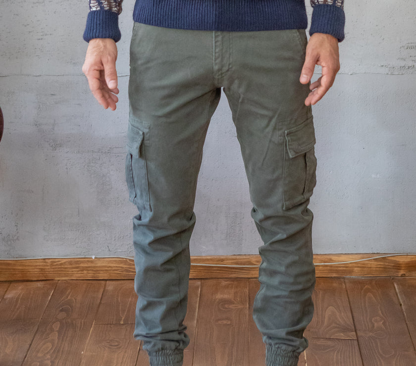 Pantalone cargo SQUAD2 - MILITARE ARGENTATI