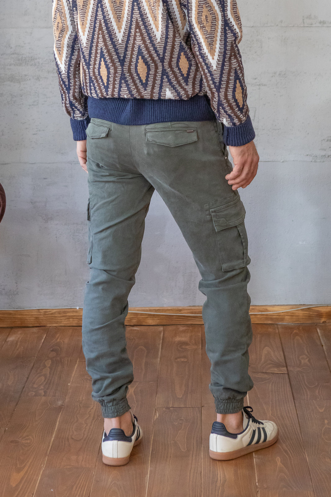 Pantalone cargo SQUAD2 - MILITARE ARGENTATI