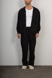 Cardigan in jersey WOC - SEATTLE 026FL NERO