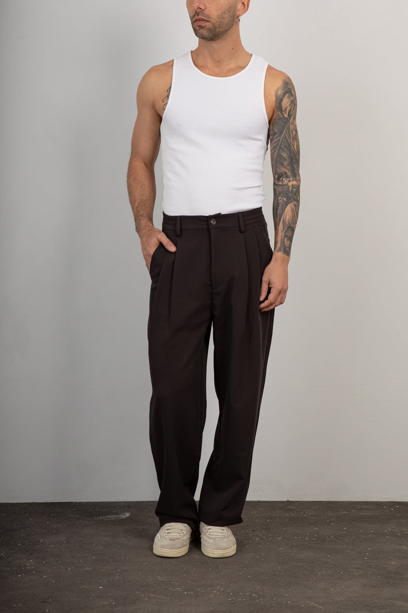 Pantalone palazzo WOC -BOGOTA 071FR MORO