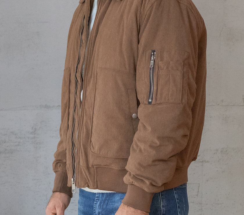 Giubbotto TELAMIRA - MARRONE DTG014