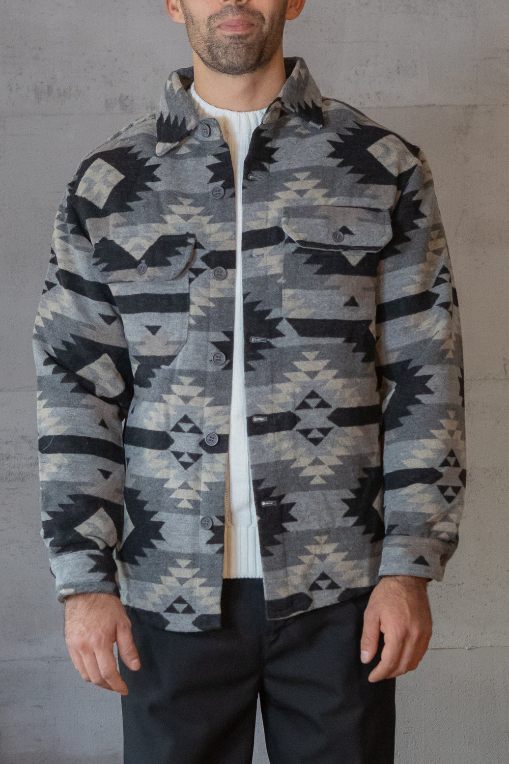 Giacca camicia TELAMIRA - GRIGIO RTC013