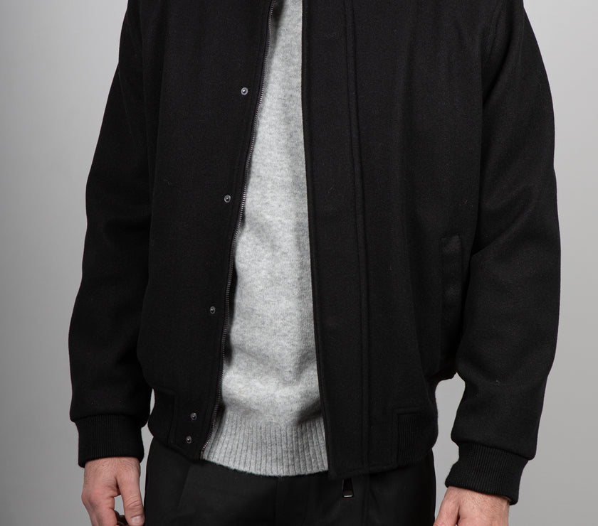 Bomber in panno TELAMIRA - NERO TE2542