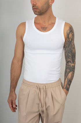 Canottiera GIANNI LUPO - GL20002Q BIANCO