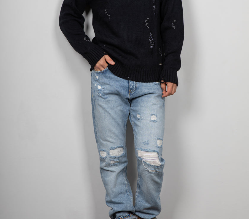 Maglione GIANNI LUPO-BW1010 NERO